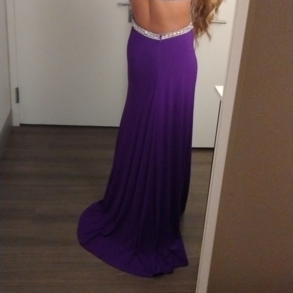 Beaded purple gown